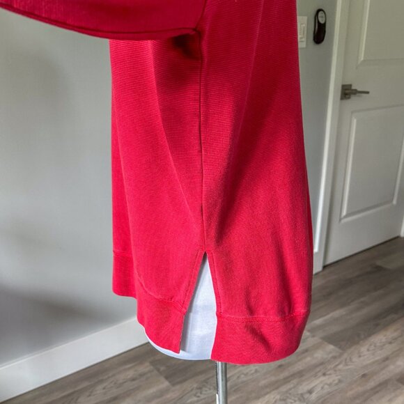 Athleta Coaster Luxe Sweatshirt in Salutation Stripe Matador Red - Picture 12 of 12